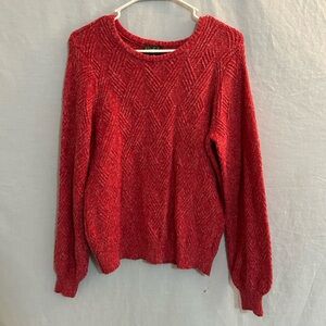 Women's red sweater